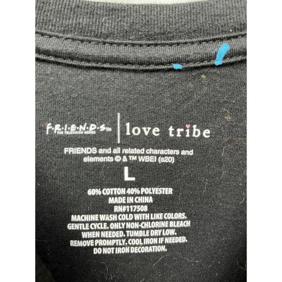 Friends cropped long sleeve‎ shirt-Character name script Large - Picture 4 of 6